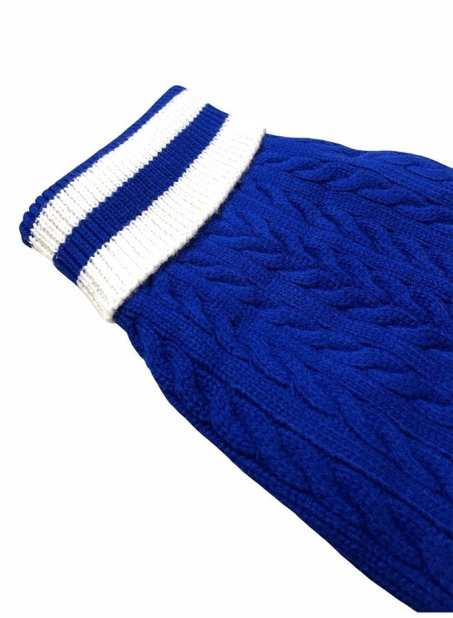 DOGTOWN Core High Neck Round Dog Sweater | Year-Round Sweater for Dogs | Dog Fleece Vest | Pet Jacket | Fleece Lining | Lightweight | Streachable Neck| Colour -Blue (XXXL 26" INCH) - Image 3